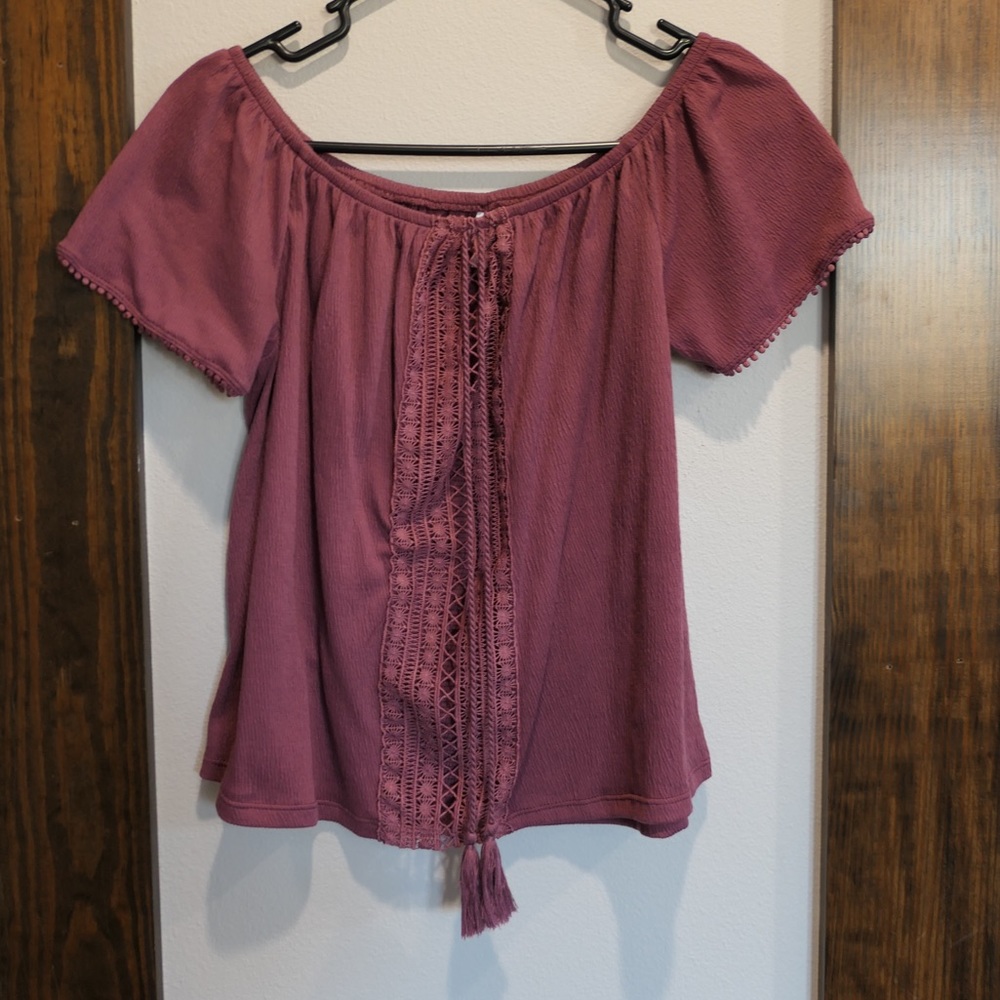 Pink Colloseum top with tassels